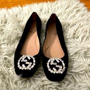 Gucci suede flats